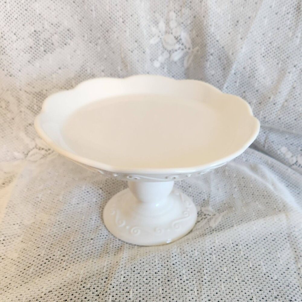 PartyLite Sidewalk Cafe Pedestal 3 Wick Candle Holder HB2504